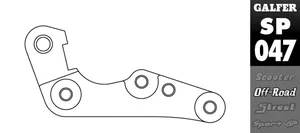 GALFER BRAKE CALIPER RELOCATION ADAPTOR