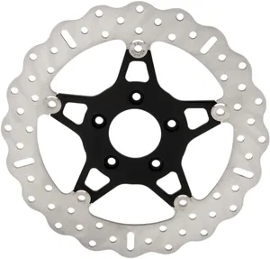 EBC FSD Series Stainless Steel Front Brake Rotor for Big Twins<br><ul><li>Fit standard five-bolt flanges</li><li>Wide band style is for use with OEM-style calipers</li><li>Narrow band is for use with smaller aftermarket calipers</li><li>Narrow-band brake pad swept area is 1.5" wide</li></ul>