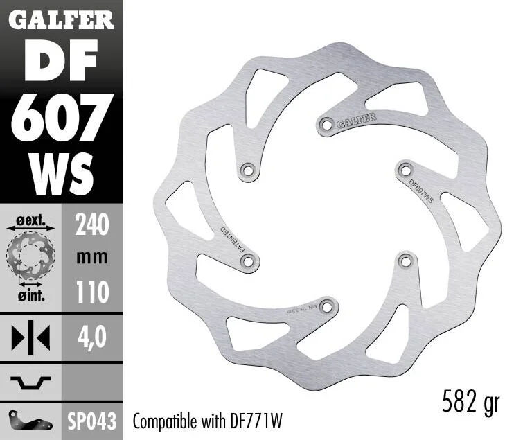 GALFER BRAKE ROTOR FIXED CUBIQ