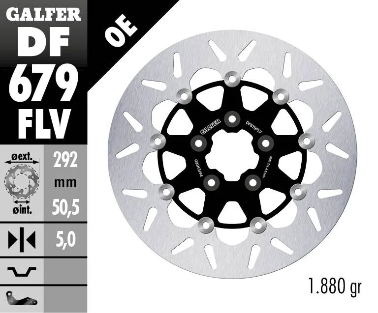 Galfer BRAKE DISC FLOAT ROUND