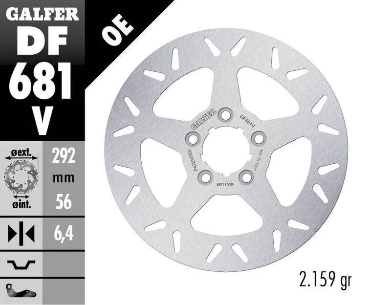 Galfer BRAKE DISC FIXED ROUND