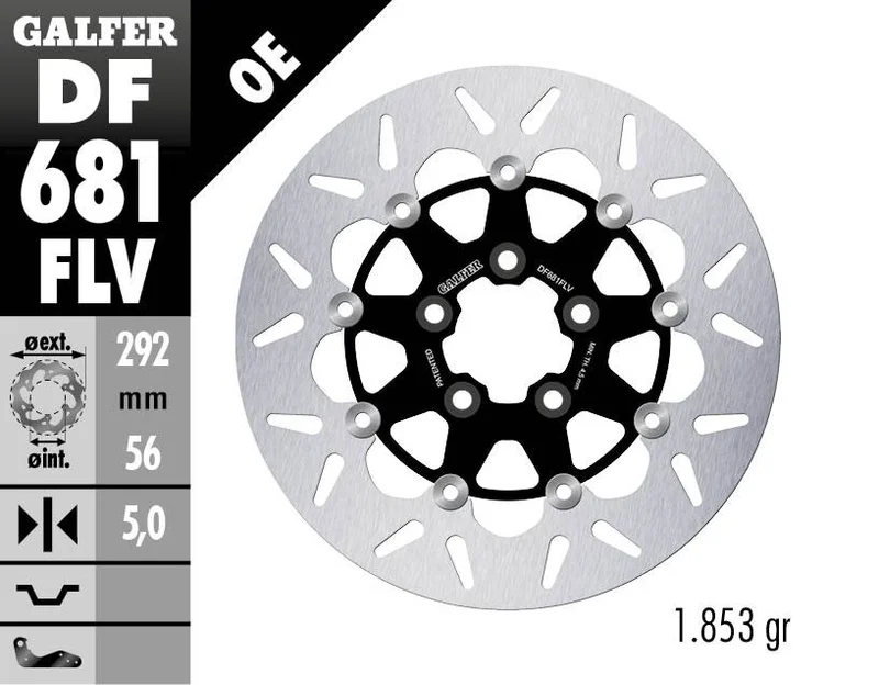 Galfer BRAKE DISC FLOAT ROUND