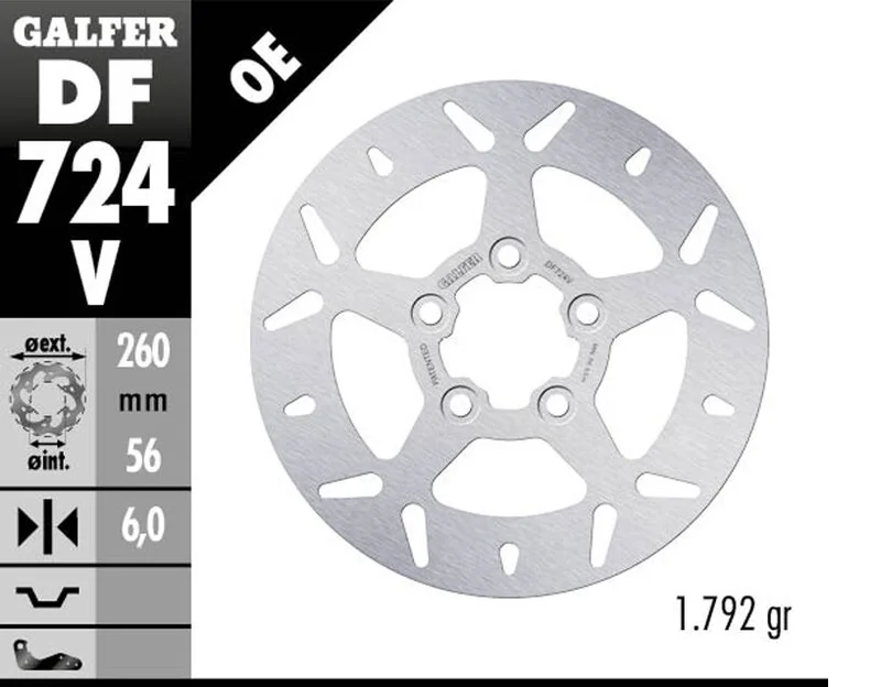 Galfer BRAKE DISC FIXED ROUND
