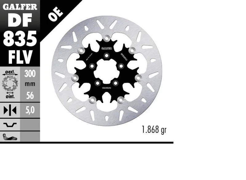 Galfer BRAKE DISC FLOAT ROUND