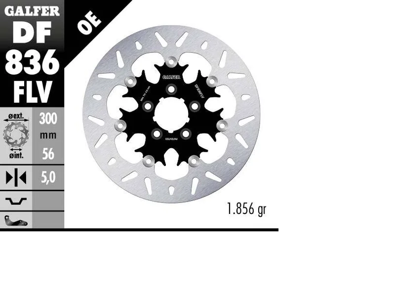 Galfer BRAKE DISC FLOAT ROUND
