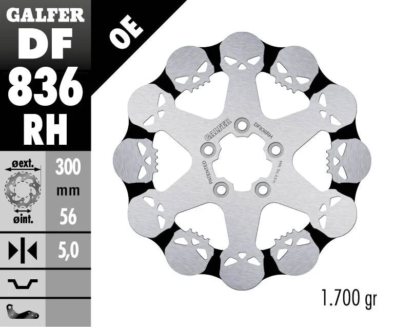 Galfer BRAKE DISC FIXED SKULL
