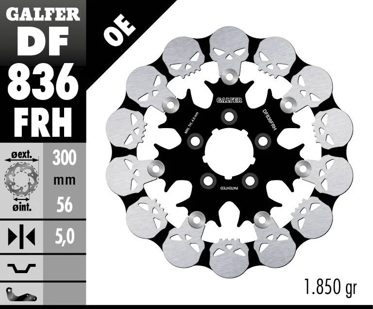 Galfer BRAKE DISC FLOAT SKULL
