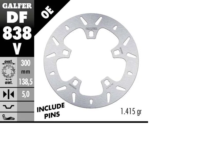 Galfer BRAKE DISC FIXED ROUND