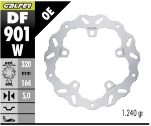 Galfer BRAKE DISC FIXED WAVE