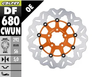 Galfer BRAKE DISC FLOAT WAVE ORANGE