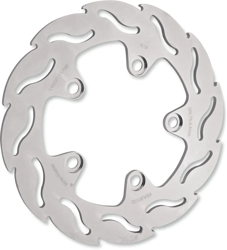 MOTO-MASTER BRAKE ROTOR FIXED FLAME FLAMED NATURAL