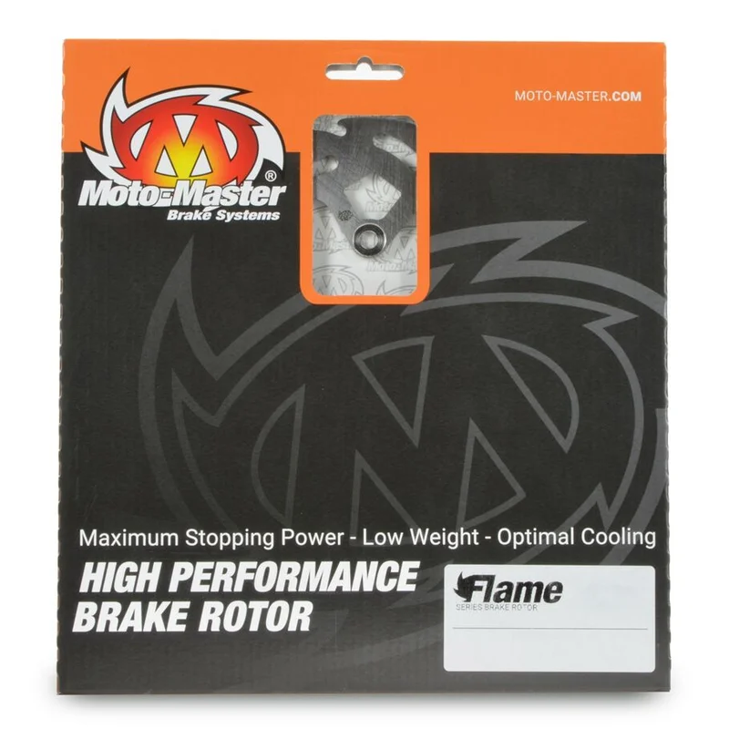 MOTO-MASTER BRAKE ROTOR FIXED FLAME FLAMED NATURAL