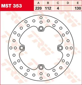 TRW BRAKE ROTOR FIXED ROUND