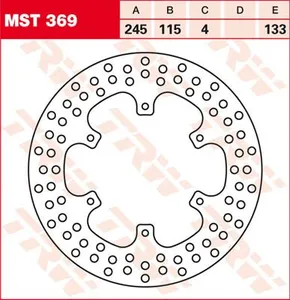 TRW BRAKE ROTOR FIXED ROUND