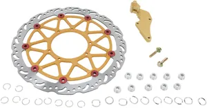 EBC BRAKE ROTOR KIT SUPERMOTO SOLID CONTOUR