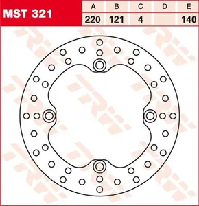 TRW BRAKE ROTOR FIXED ROUND