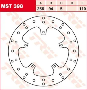 TRW BRAKE ROTOR FIXED ROUND