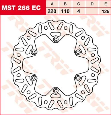 TRW BRAKE ROTOR FIXED WAVE