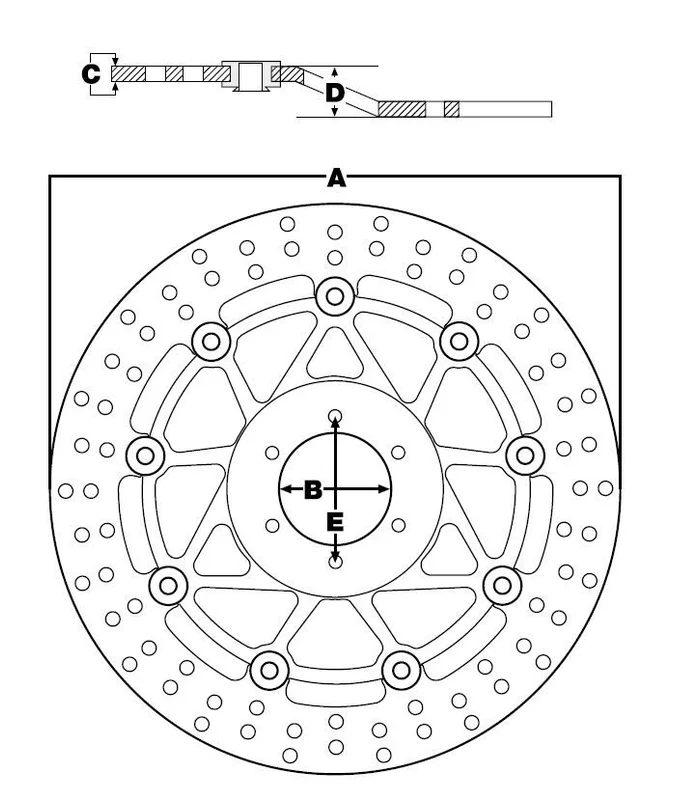 TRW BRAKE ROTOR FIXED WAVE