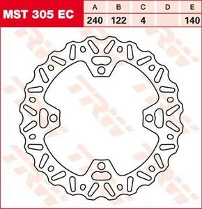 TRW BRAKE ROTOR FIXED WAVE