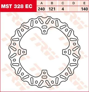 TRW BRAKE ROTOR FIXED EC-CROSS WAVE