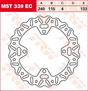 TRW BRAKE ROTOR FIXED EC-CROSS WAVE