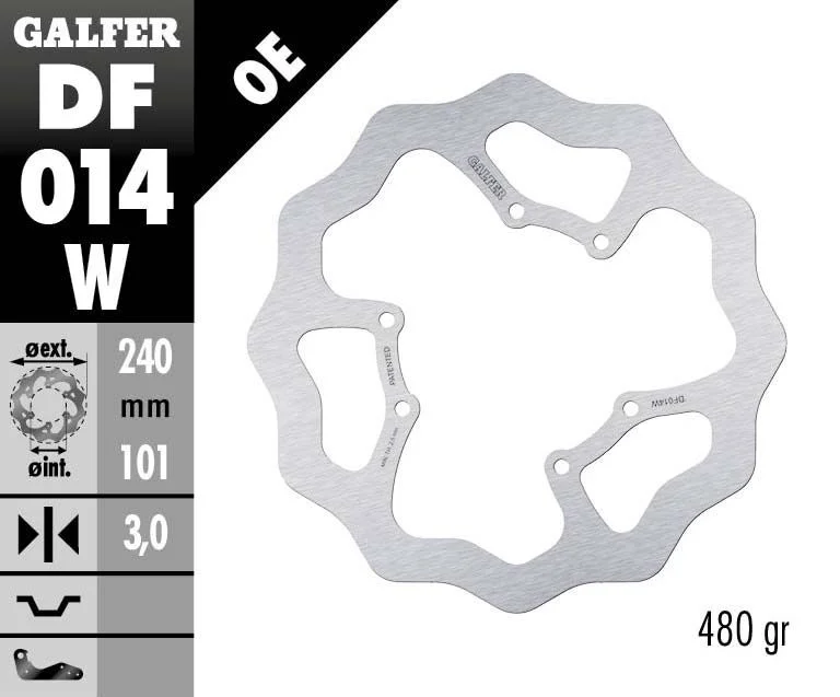 GALFER BRAKE ROTOR FIXED WAVE