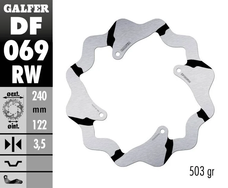 GALFER BRAKE ROTOR FIXED WAVE GR