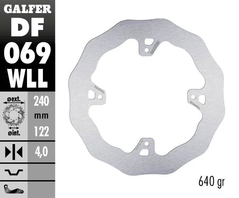 GALFER BRAKE ROTOR FIXED WAVE SO