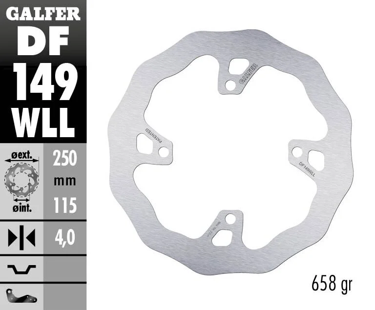 GALFER BRAKE ROTOR FIXED WAVE SO