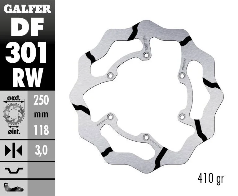 GALFER BRAKE ROTOR FIXED WAVE GR