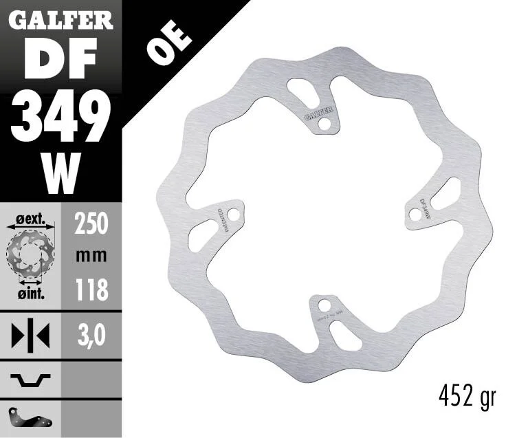 GALFER BRAKE ROTOR FIXED WAVE