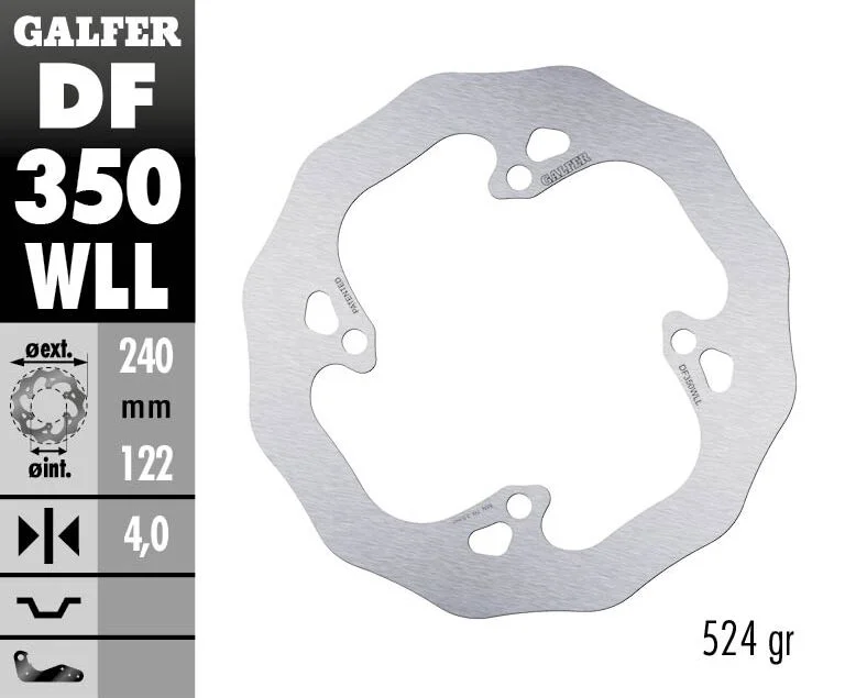 GALFER BRAKE ROTOR FIXED WAVE SO