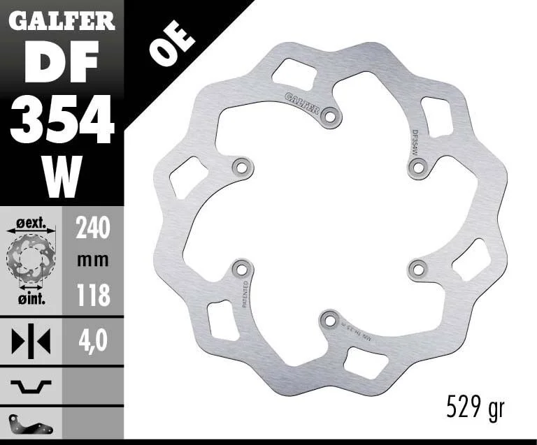 GALFER BRAKE ROTOR FIXED WAVE