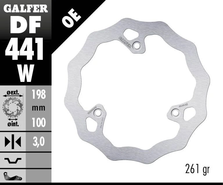GALFER BRAKE ROTOR FIXED WAVE