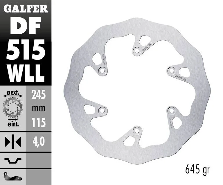 GALFER BRAKE ROTOR FIXED WAVE
