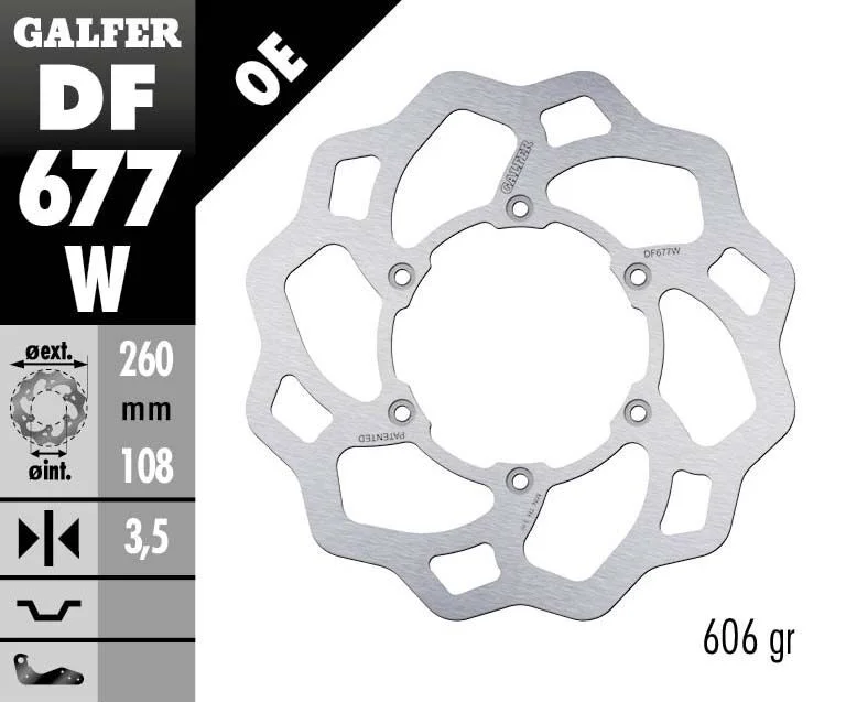 GALFER BRAKE ROTOR FIXED WAVE