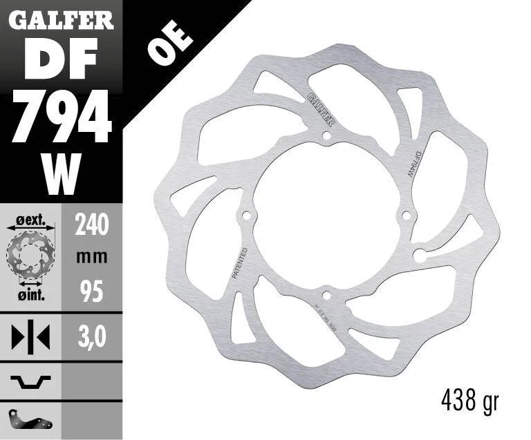 GALFER BRAKE ROTOR FIXED WAVE