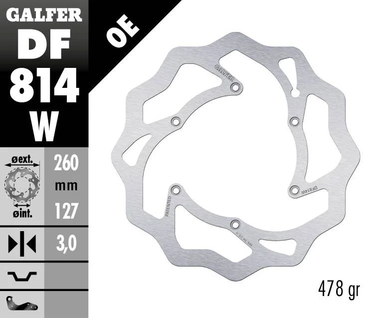 GALFER BRAKE ROTOR FIXED WAVE