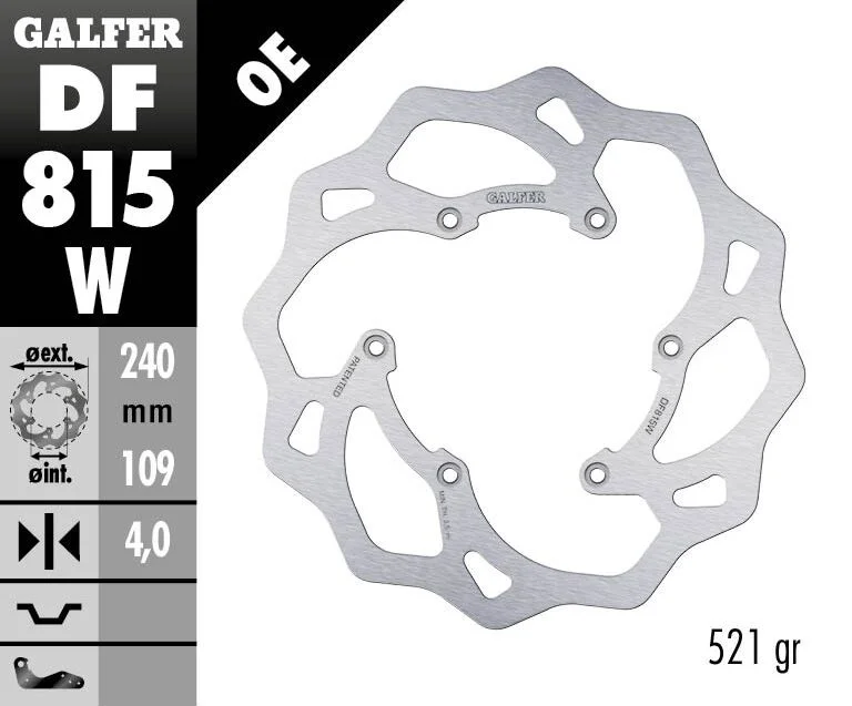 GALFER BRAKE ROTOR FIXED WAVE