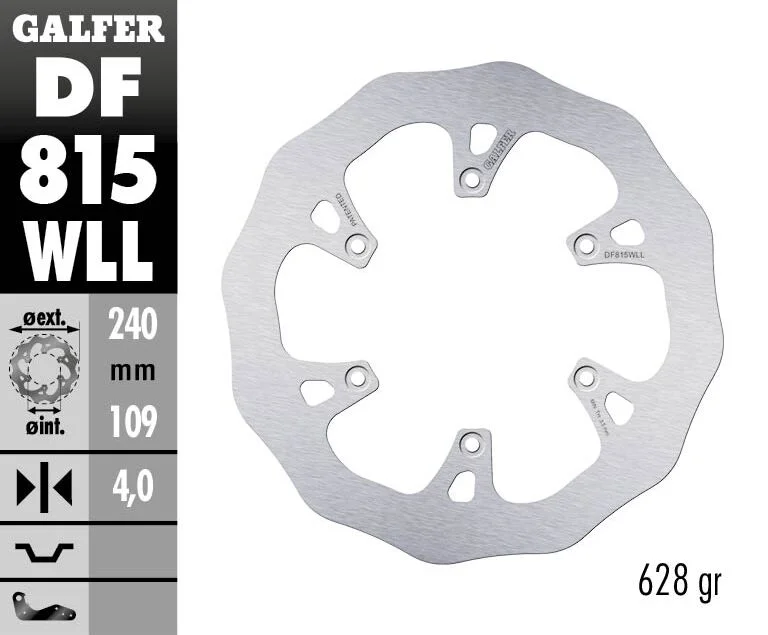 GALFER BRAKE ROTOR FIXED WAVE SOLID