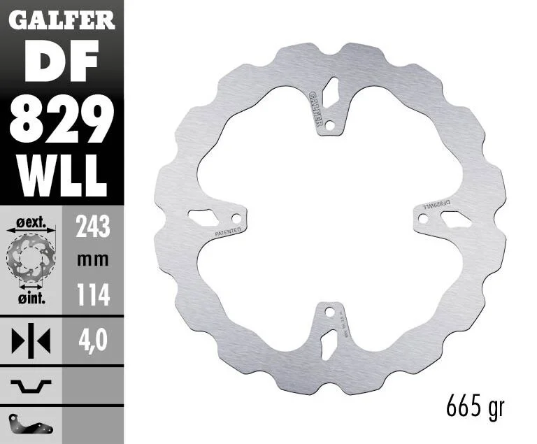 GALFER BRAKE ROTOR FIXED WAVE