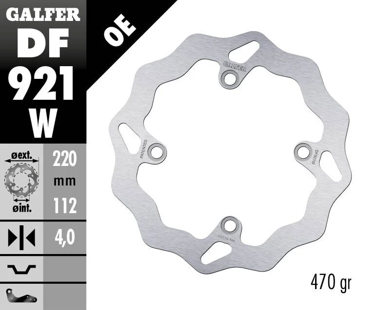 GALFER BRAKE ROTOR FIXED WAVE