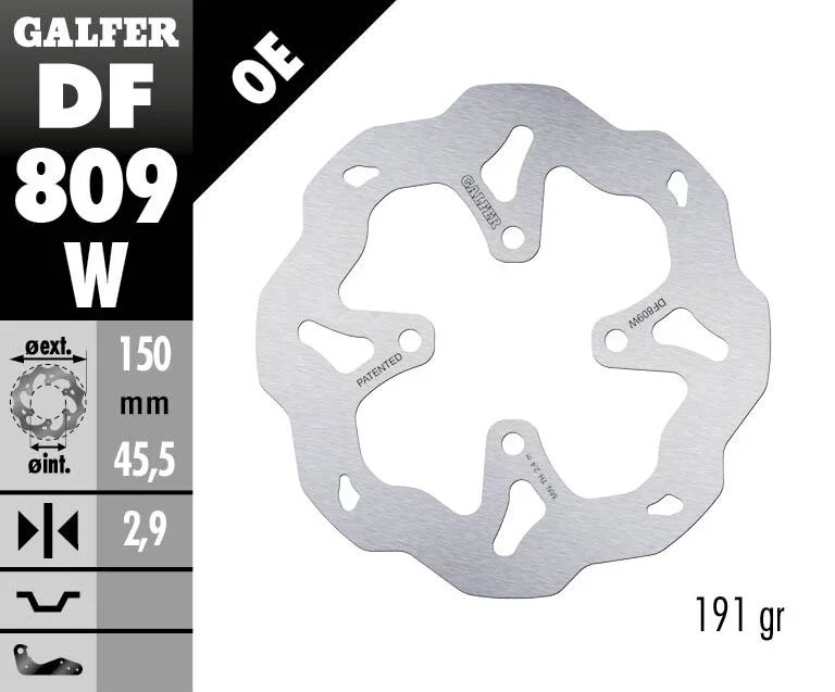 GALFER BRAKE ROTOR FIXED WAVE