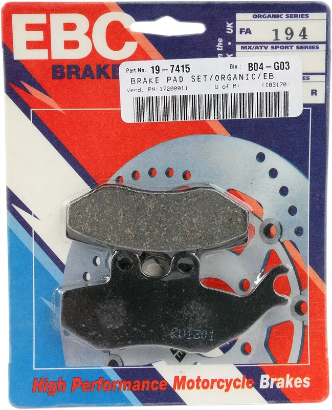 EBC BRAKE PAD FA SERIES ORGANIC