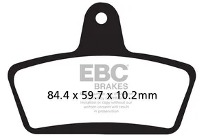 EBC FA Series Organic Brake Pads<br><ul><li>Provide excellent stopping power without noise and Rotor galling</li><li> Fingertip control and strong, predictable Brake response</li></ul>