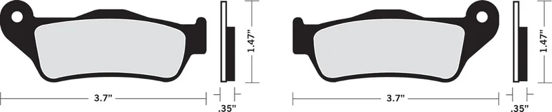 Drag Specialties BRAKE PAD - DRAG ORGANIC