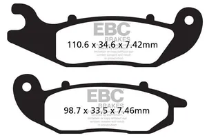 EBC BRAKE PAD FA-TT SERIES CARBON FIBER OFFROAD