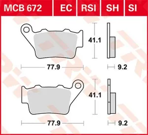 TRW BRAKE PAD EC-ORGANIC