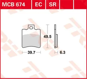 TRW BRAKE PAD EC-ORGANIC